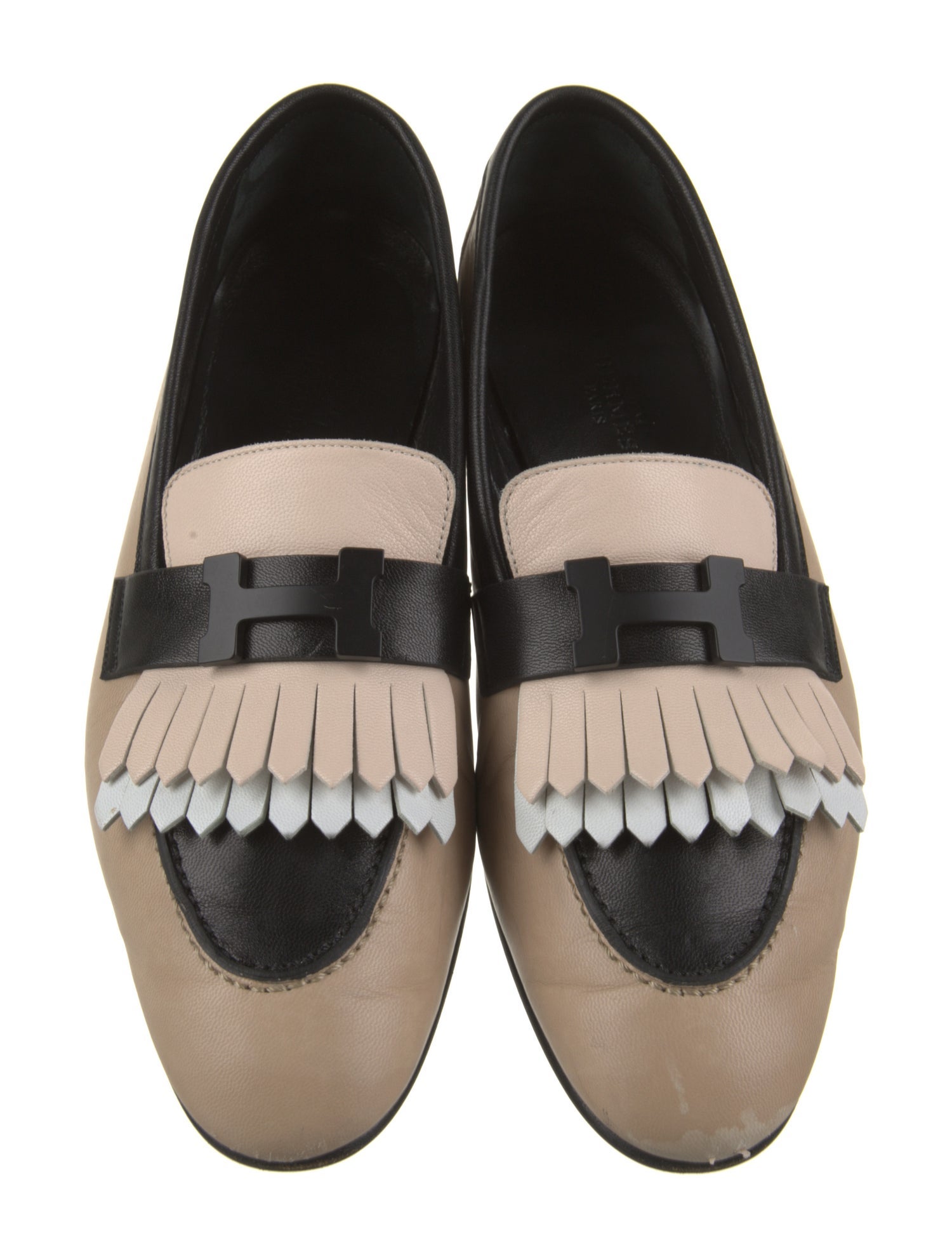 Hermès Royal H Logo Loafers